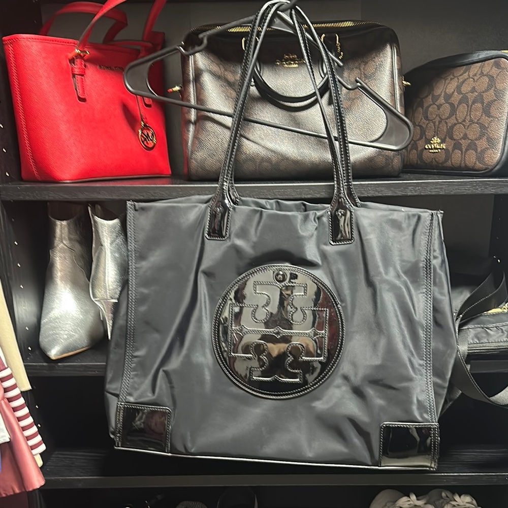 Tory Burch Ella Tote Bag Black